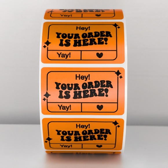 "Your Order Is Here!" Mailer Stickers | Shipping Essentials| THANK YOU STICKERS - Picture 10 of 11